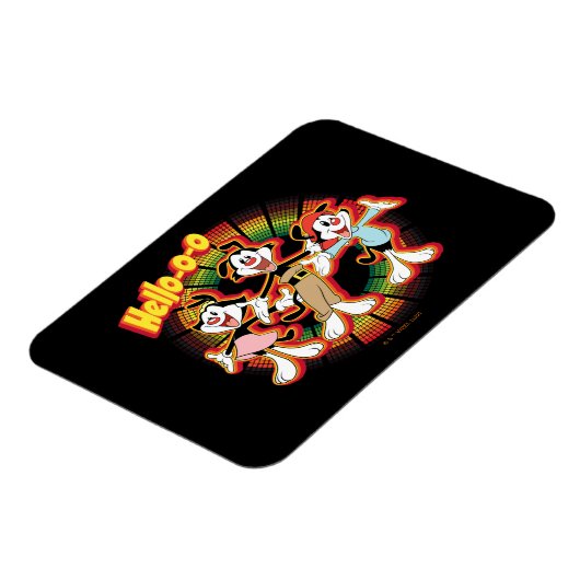 Animaniacs | Hallo-o-o Retro Equalizer Graphic Magneet (Linkerzijde)