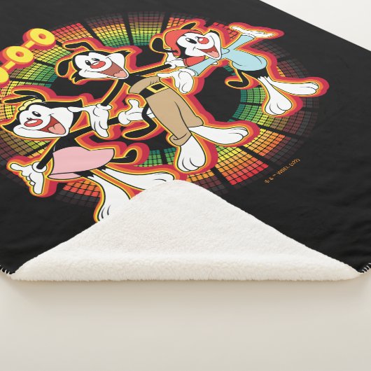 Animaniacs | Hallo-o-o Retro Equalizer Graphic Sherpa Deken (3/4)