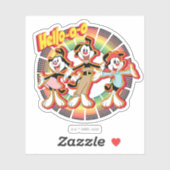 Animaniacs | Hallo-o-o Retro Equalizer Graphic Sticker (Vel)