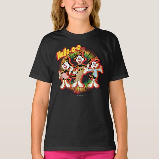 Animaniacs | Hallo-o-o Retro Equalizer Graphic T-shirt (Voorkant)