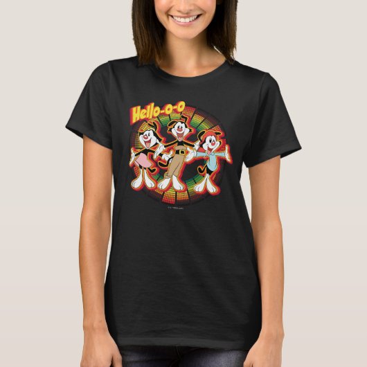 Animaniacs | Hallo-o-o Retro Equalizer Graphic T-shirt (Voorkant)