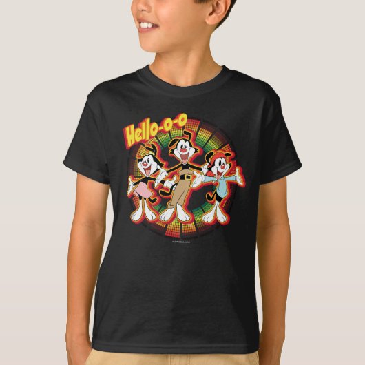 Animaniacs | Hallo-o-o Retro Equalizer Graphic T-shirt (Voorkant)
