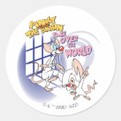Animaniacs | Overname wereldbeeld Ronde Sticker (Voorkant)