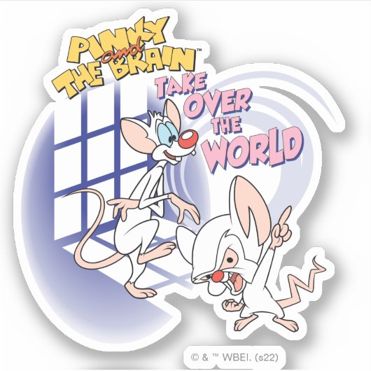 Animaniacs | Overname wereldbeeld Sticker (Voorkant)
