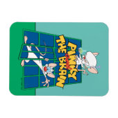 Animaniacs | Pinky and The Brain Cage Graphic Magneet (Horizontaal)