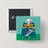 Animaniacs | Pinky and The Brain Cage Graphic Vierkante Button 5,1 Cm (Voorkant /achterkant)