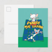 Animaniacs | Pinky en Brain Cage Graphic Briefkaart (Voorkant / Achterkant)