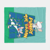Animaniacs | Pinky en Brain Cage Graphic Fleece Deken (Voorkant (Horizontaal))