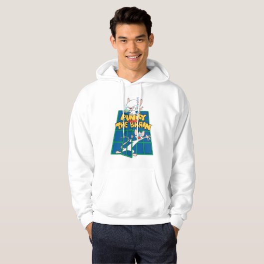 Animaniacs | Pinky en Brain Cage Graphic Hoodie (Voorkant volledig)