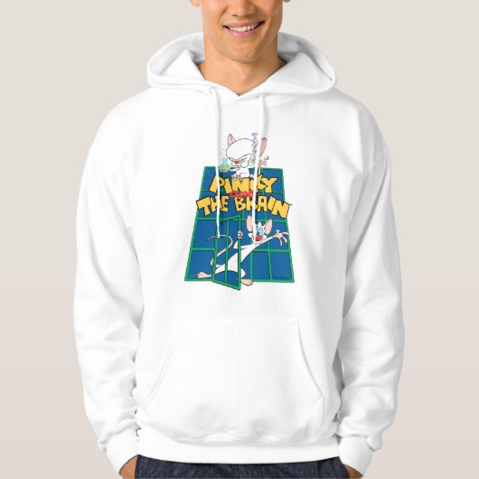Animaniacs | Pinky en Brain Cage Graphic Hoodie (Voorkant)