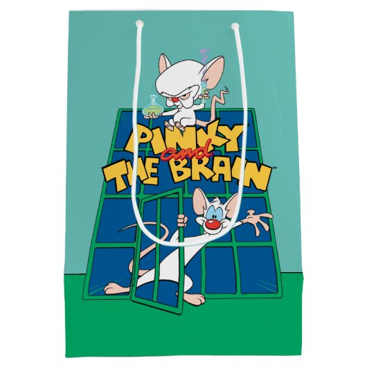 Animaniacs | Pinky en Brain Cage Graphic Medium Cadeauzakje (Achterkant)