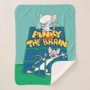 Animaniacs   Pinky en Brain Cage Graphic Sherpa Deken