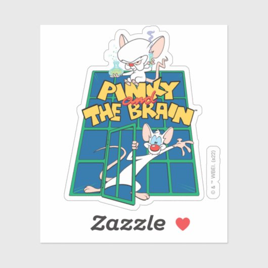 Animaniacs | Pinky en Brain Cage Graphic Sticker (Vel)