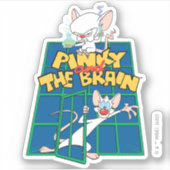 Animaniacs | Pinky en Brain Cage Graphic Sticker (Voorkant)