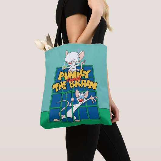 Animaniacs | Pinky en Brain Cage Graphic Tote Bag (Dichtbij)