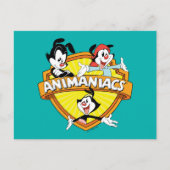 Animaniacs | Warner Brothers & Zuster WB Shield Briefkaart (Voorkant)