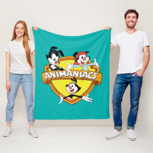 Animaniacs   Warner Brothers & Zuster WB Shield Fleece Deken