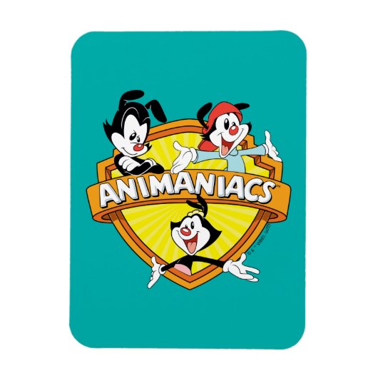 Animaniacs | Warner Brothers & Zuster WB Shield Magneet (Verticaal)