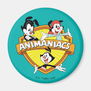 Animaniacs   Warner Brothers & Zuster WB Shield Magneet