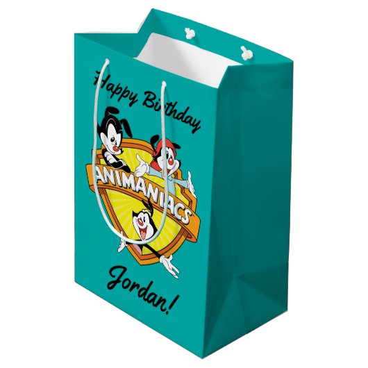 Animaniacs | Warner Brothers & Zuster WB Shield Medium Cadeauzakje (Achterkant Gekanteld)