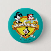 Animaniacs | Warner Brothers & Zuster WB Shield Ronde Button 5,7 Cm (Voorkant)