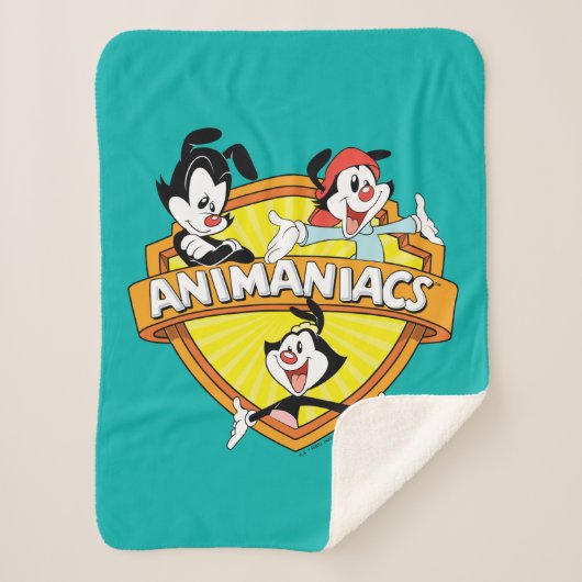 Animaniacs | Warner Brothers & Zuster WB Shield Sherpa Deken (Voorkant)