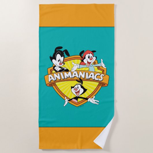 Animaniacs | Warner Brothers & Zuster WB Shield Strandlaken (Voorkant)
