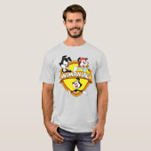 Animaniacs | Warner Brothers & Zuster WB Shield T-shirt (Voorkant volledig)