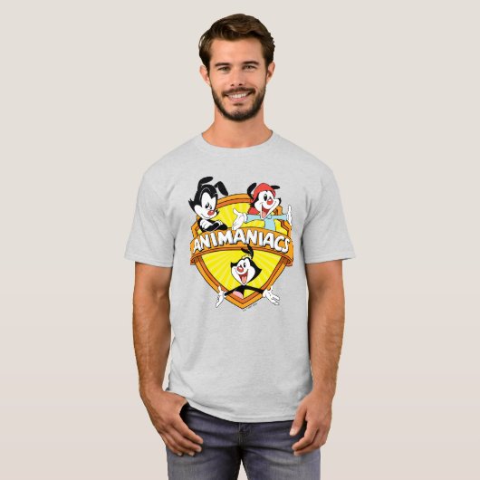 Animaniacs | Warner Brothers & Zuster WB Shield T-shirt (Voorkant volledig)