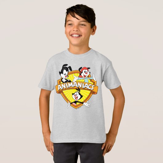 Animaniacs | Warner Brothers & Zuster WB Shield T-shirt (Voorkant volledig)