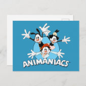 Animaniacs | Warner Siblings Arms Wide Graphic Briefkaart (Voorkant / Achterkant)