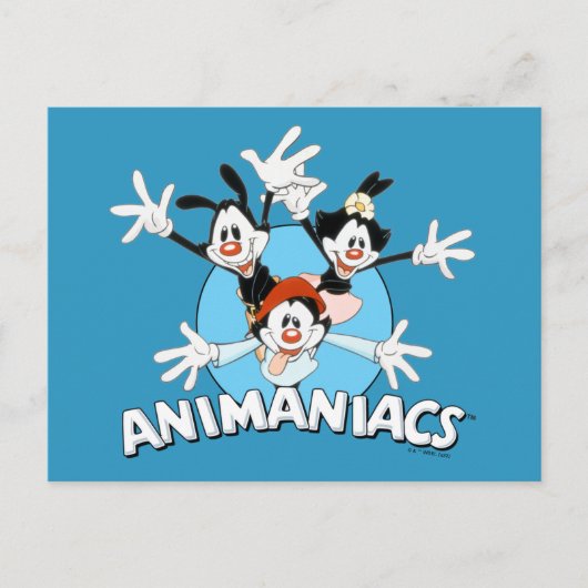 Animaniacs | Warner Siblings Arms Wide Graphic Briefkaart (Voorkant)