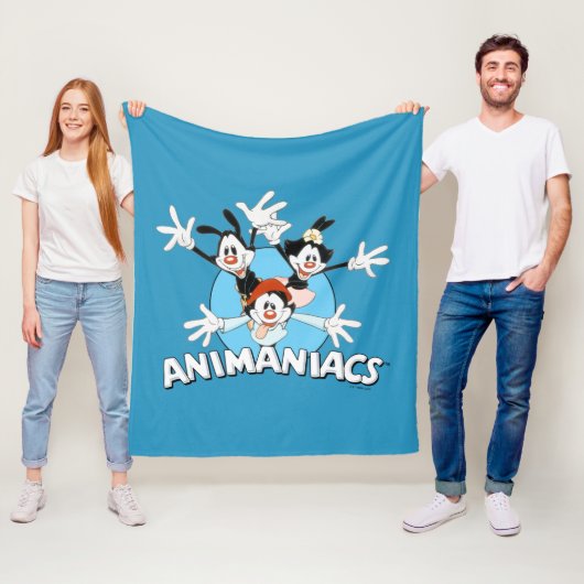 Animaniacs | Warner Siblings Arms Wide Graphic Fleece Deken (In situ)