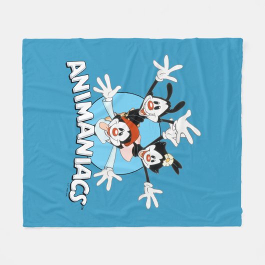 Animaniacs | Warner Siblings Arms Wide Graphic Fleece Deken (Voorkant (Horizontaal))