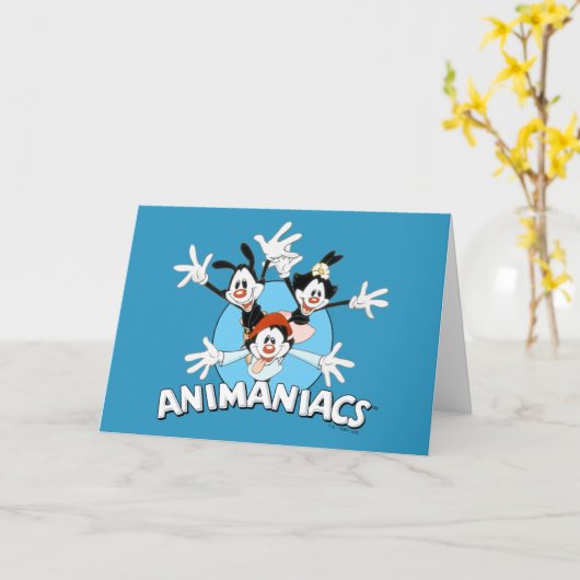 Animaniacs | Warner Siblings Arms Wide Graphic Kaart (Gele Bloem)