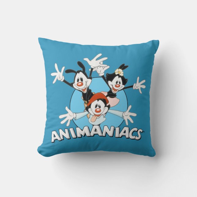 Animaniacs | Warner Siblings Arms Wide Graphic Kussen (Voorkant)