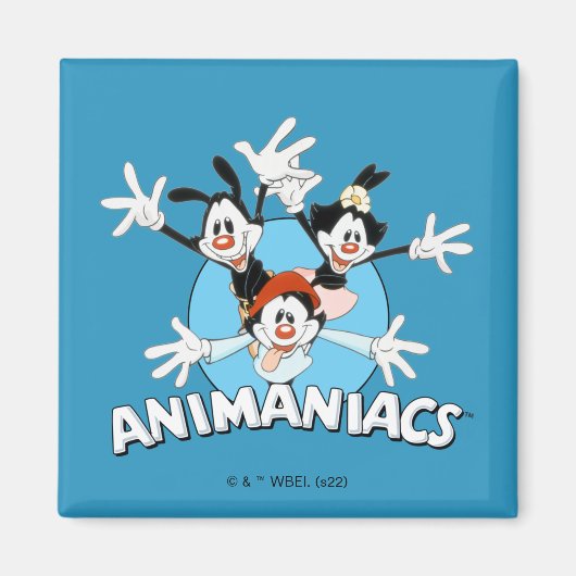 Animaniacs | Warner Siblings Arms Wide Graphic Magneet (Voorkant)