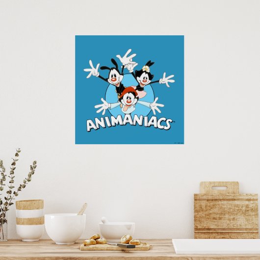 Animaniacs | Warner Siblings Arms Wide Graphic Poster (Keuken)