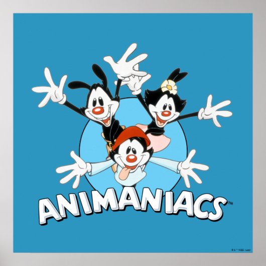 Animaniacs | Warner Siblings Arms Wide Graphic Poster (Voorkant)