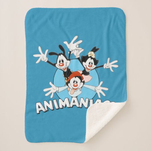 Animaniacs | Warner Siblings Arms Wide Graphic Sherpa Deken (Voorkant)