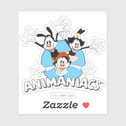 Animaniacs | Warner Siblings Arms Wide Graphic Sticker (Vel)