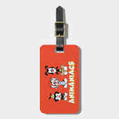 Animaniacs | Warner Siblings "No Evil" grafische k Bagagelabel (Voorkant verticaal)