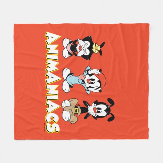 Animaniacs | Warner Siblings "No Evil" grafische k Fleece Deken (Voorkant (Horizontaal))