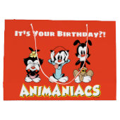Animaniacs | Warner Siblings "No Evil" grafische k Groot Cadeauzakje (Achterkant)