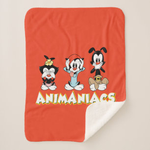 Animaniacs   Warner Siblings "No Evil" grafische k Sherpa Deken
