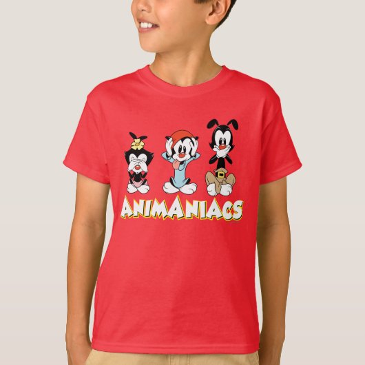 Animaniacs | Warner Siblings "No Evil" grafische k T-shirt (Voorkant)