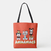 Animaniacs | Warner Siblings "No Evil" grafische k Tote Bag (Achterkant)