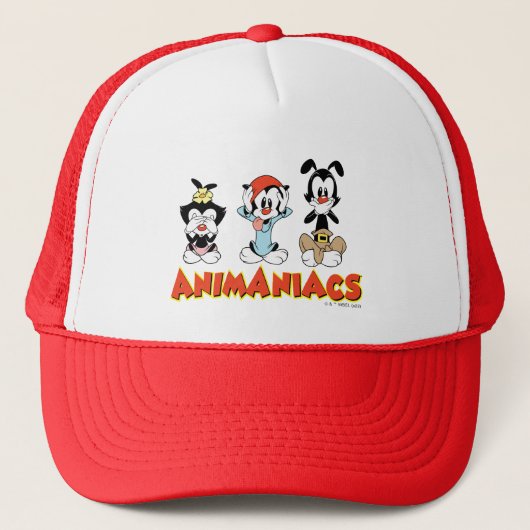 Animaniacs | Warner Siblings "No Evil" grafische k Trucker Pet (Voorkant)