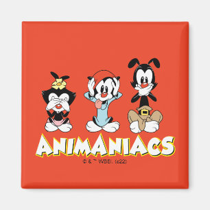 Animaniacs   Warner Siblings "No Evil" Graphic Magneet
