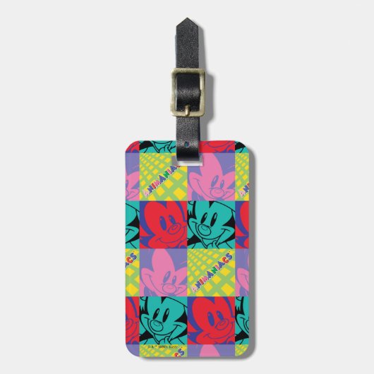 Animaniacs | Warner Siblings Pop Art Graphic Bagagelabel (Voorkant verticaal)